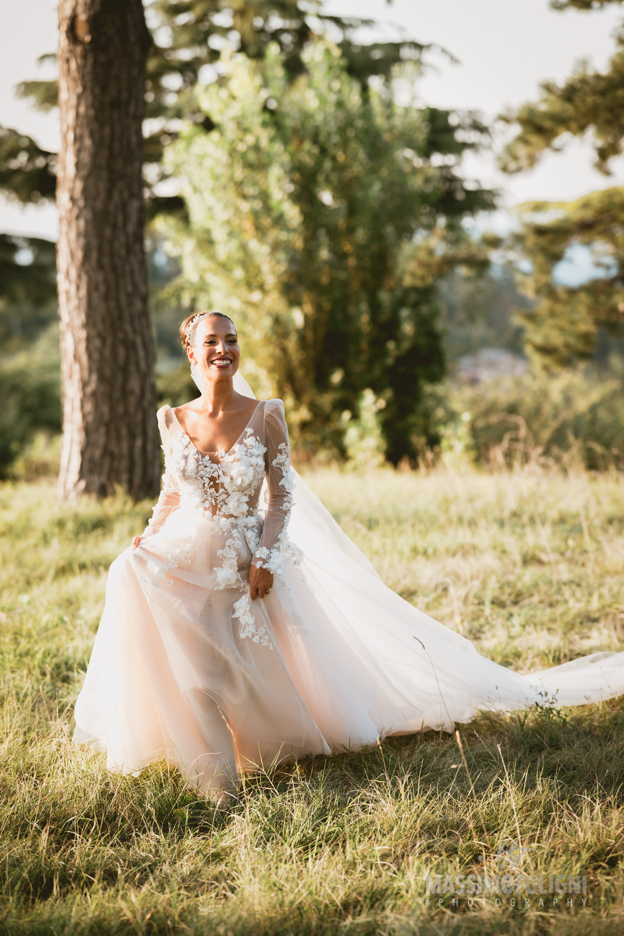 foto sposa a tenuta Bonzara