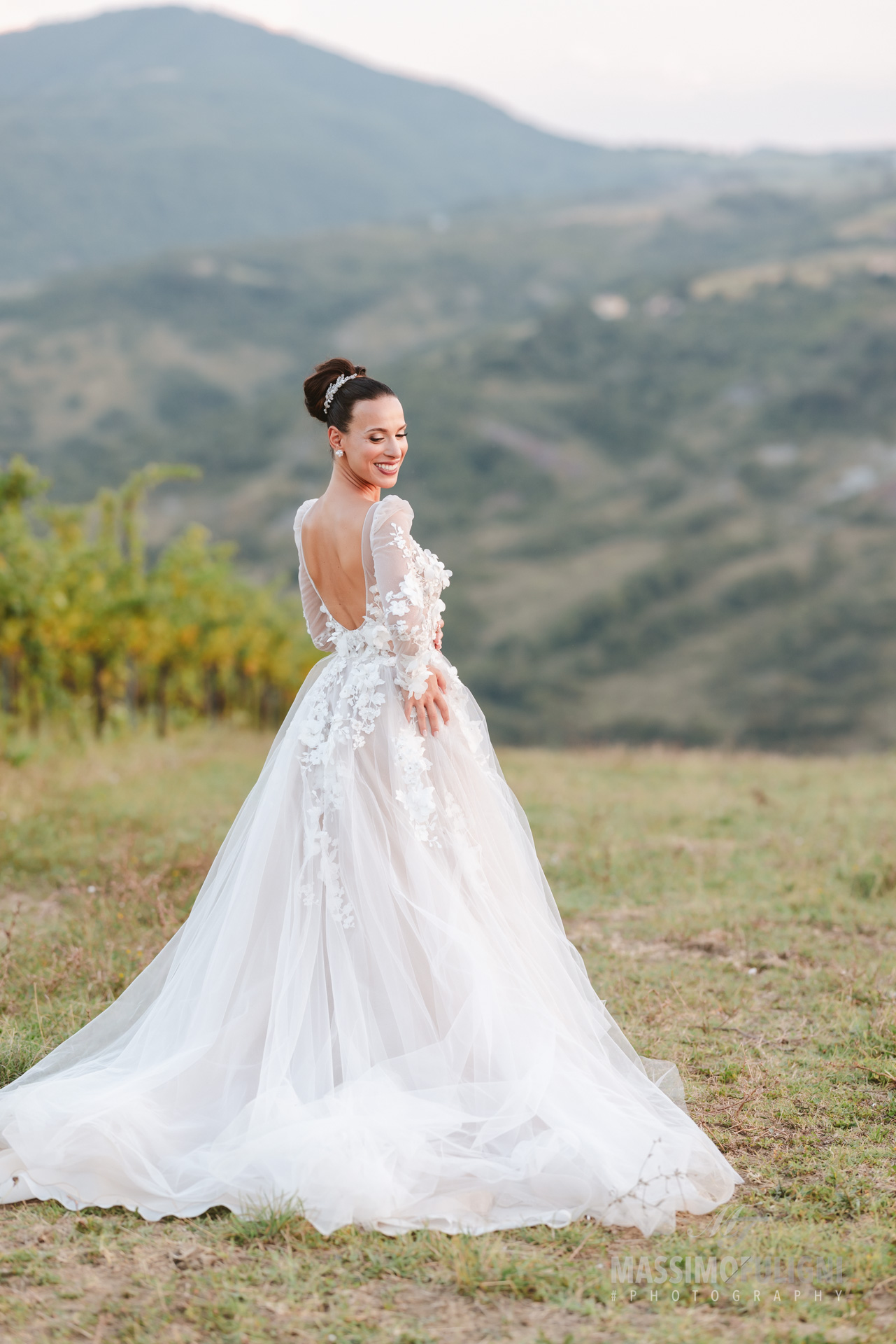 sposa nella vigna di tenuta bonzara