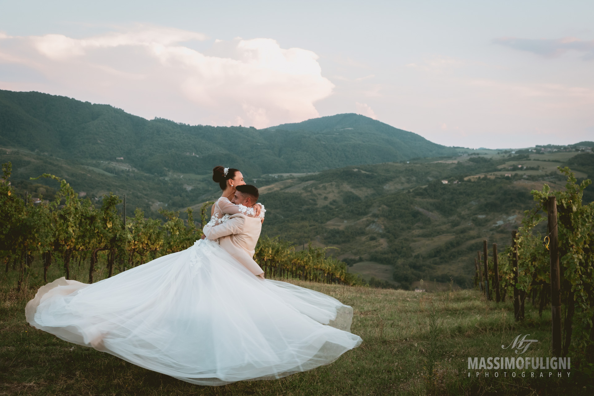 foto nella vigna a tenuta bonzara